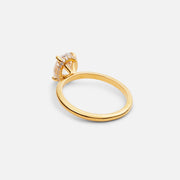 1,5ct Oval Cut Hidden Halo Diamond Ring