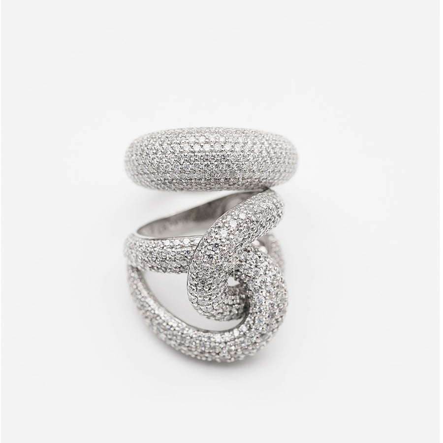 Large Diamond Dome Ring
