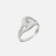 Small Diamond Knot Ring