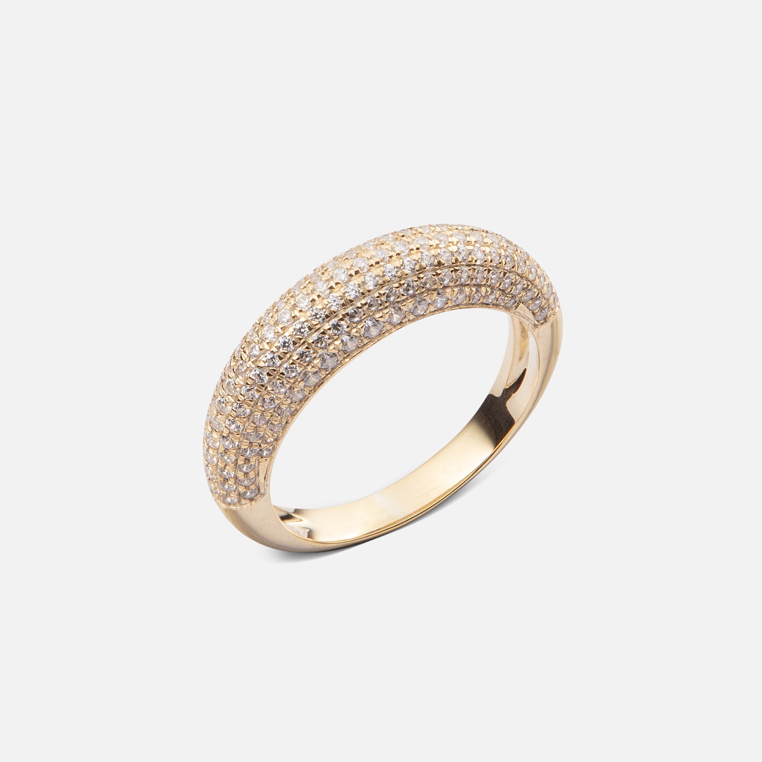 Medium Diamond Dome Ring