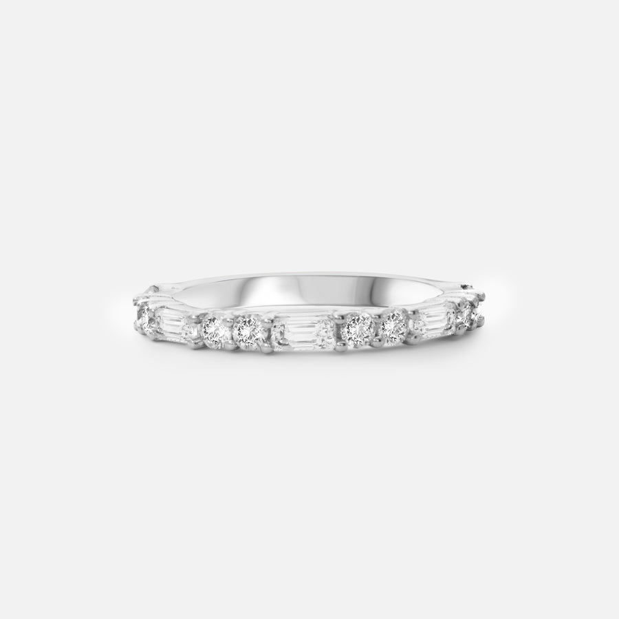 Baguette Round Diamond Ring