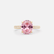 Pink Morganite Diamond Ring