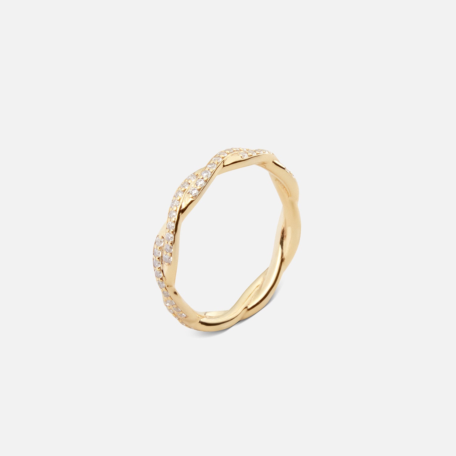 Twisted Diamond Ring