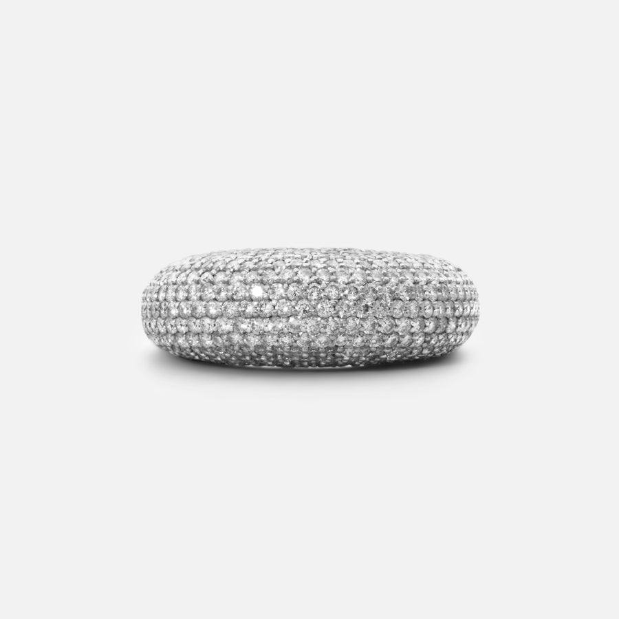 Large Diamond Dome Ring