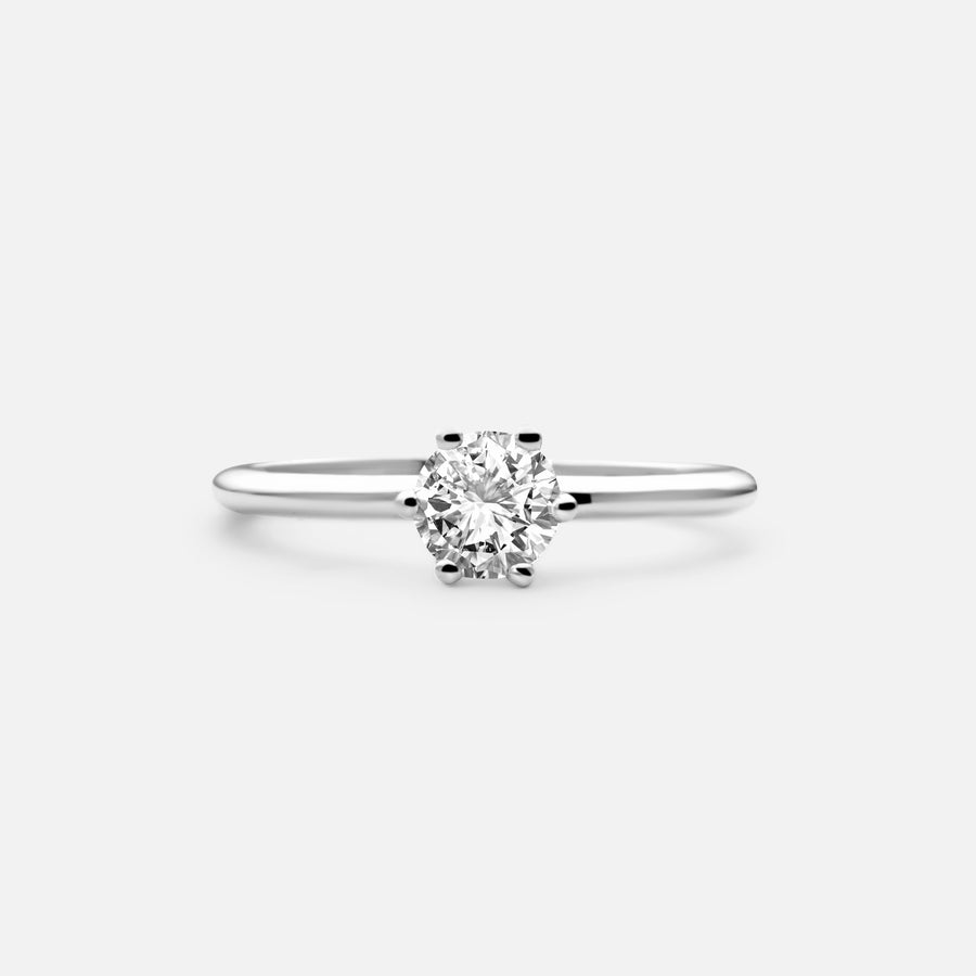 0,9ct Round Diamond Ring