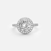 2,5ct Brilliant Cut Halo Diamond Ring