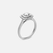 0,2ct Double Halo Diamond Ring