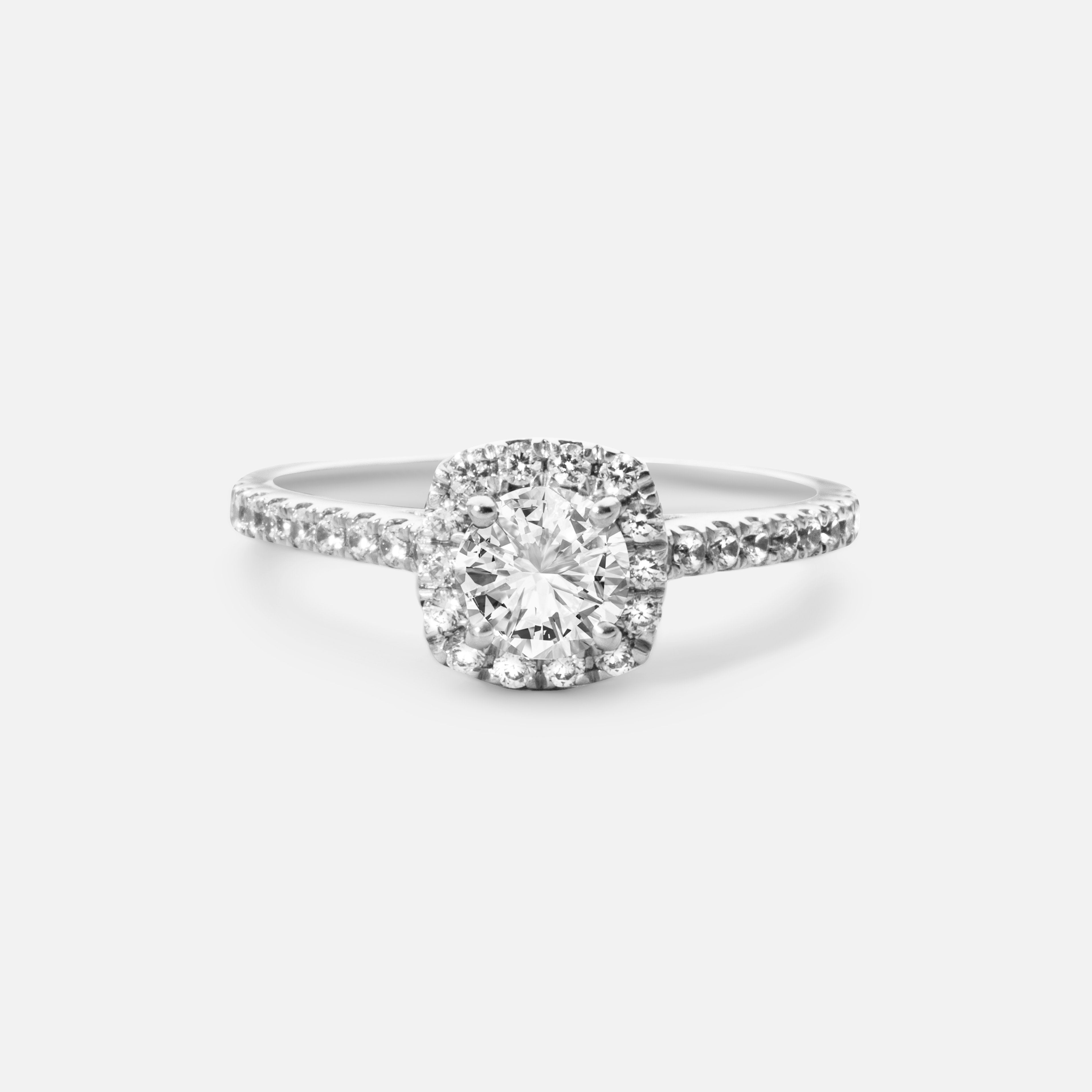 Shop Cravingfor brilliant cut halo diamond ring