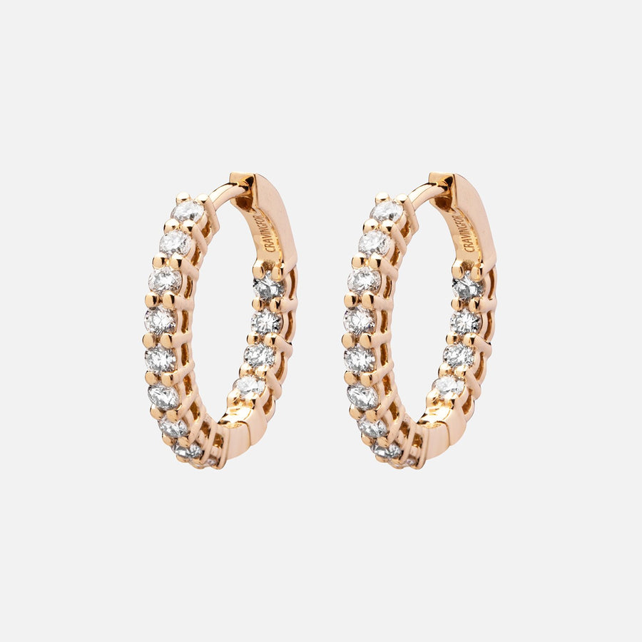 Diamond Hoop Earrings