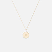 Diamond Charm Starburst Necklace
