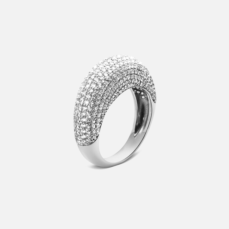 Large Diamond Dome Ring