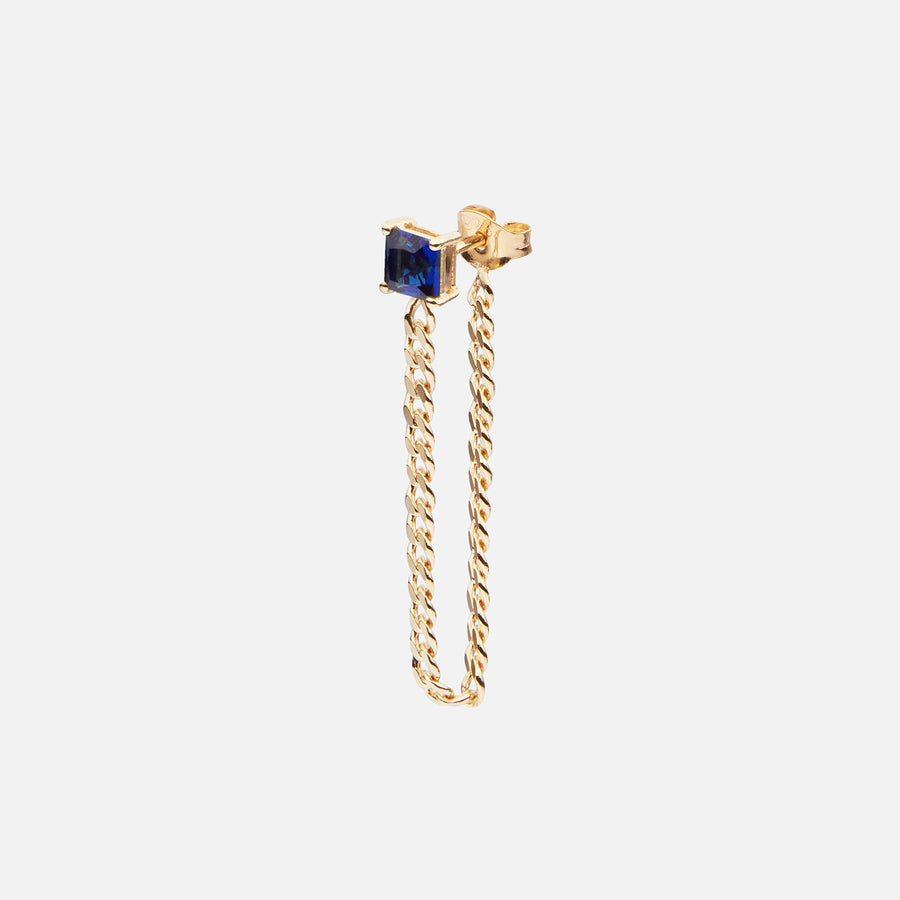 Princess Cut Link Earrings
