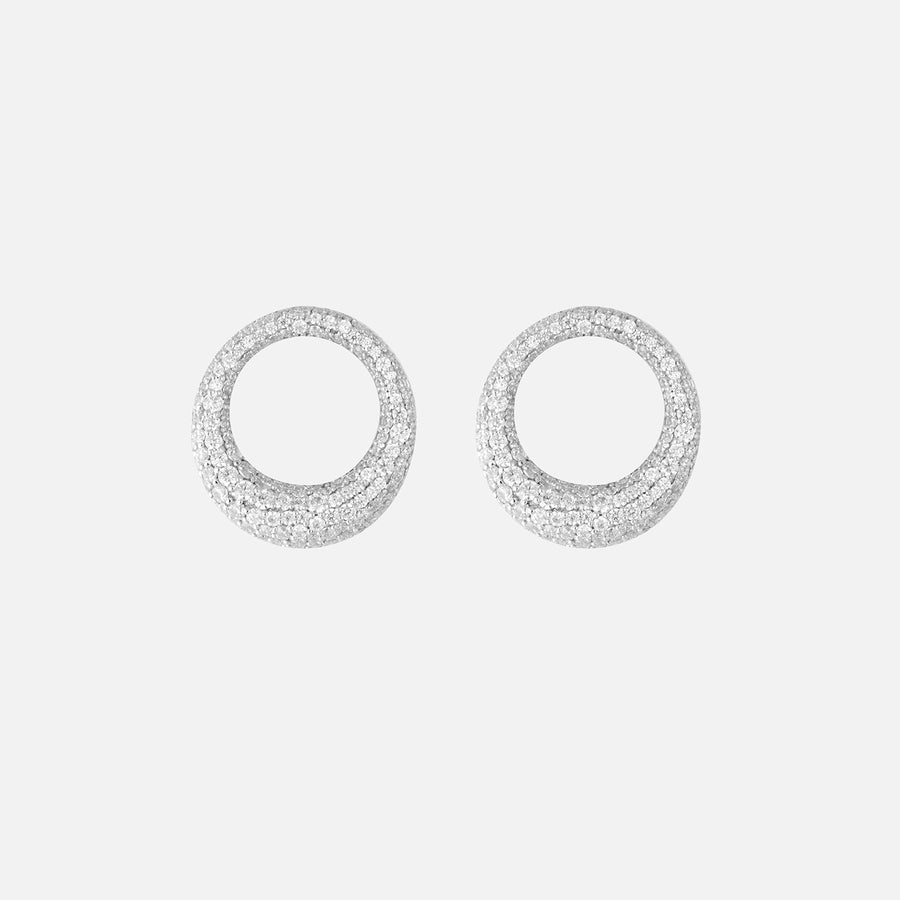 Diamond Dome Earrings