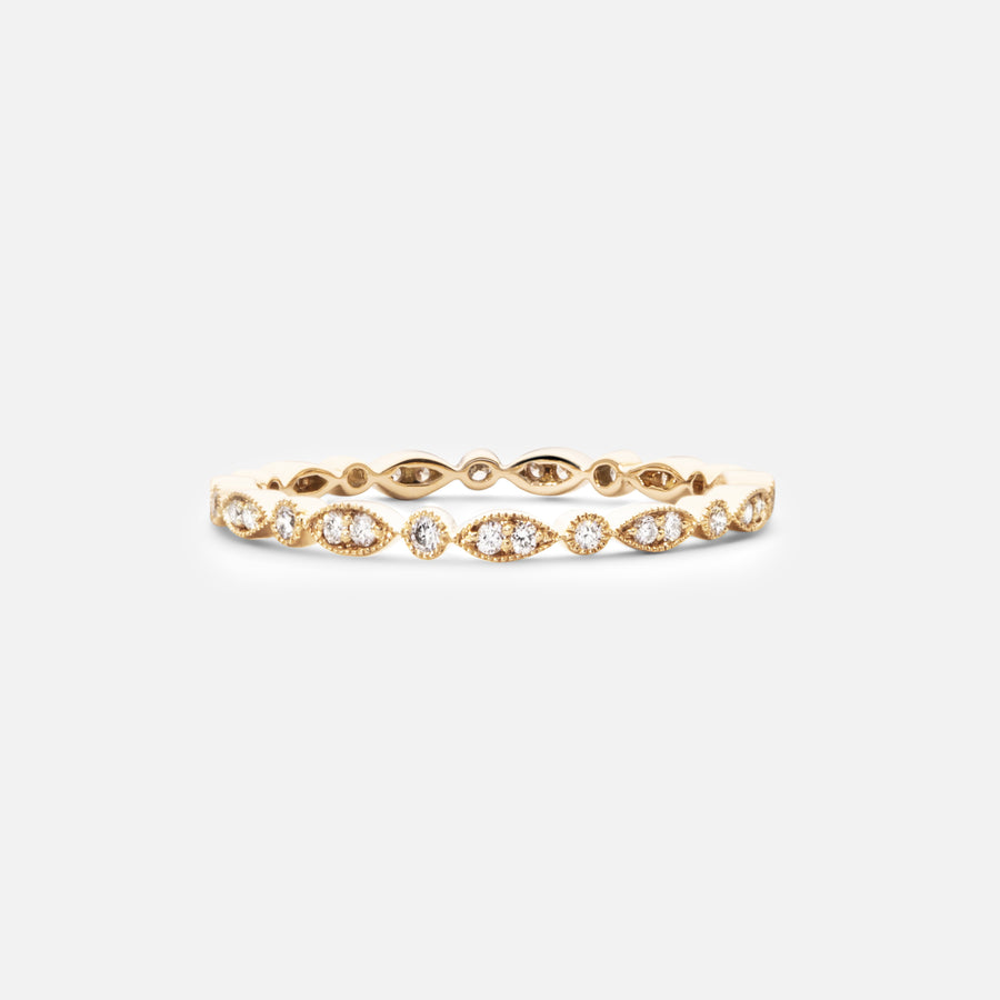 Vintage Inspired Eternity Diamond Ring