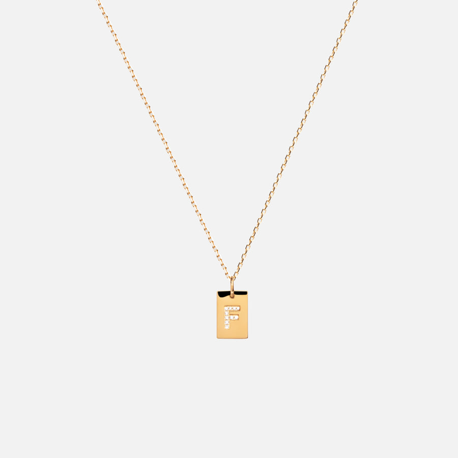 Diamond Tag Necklace