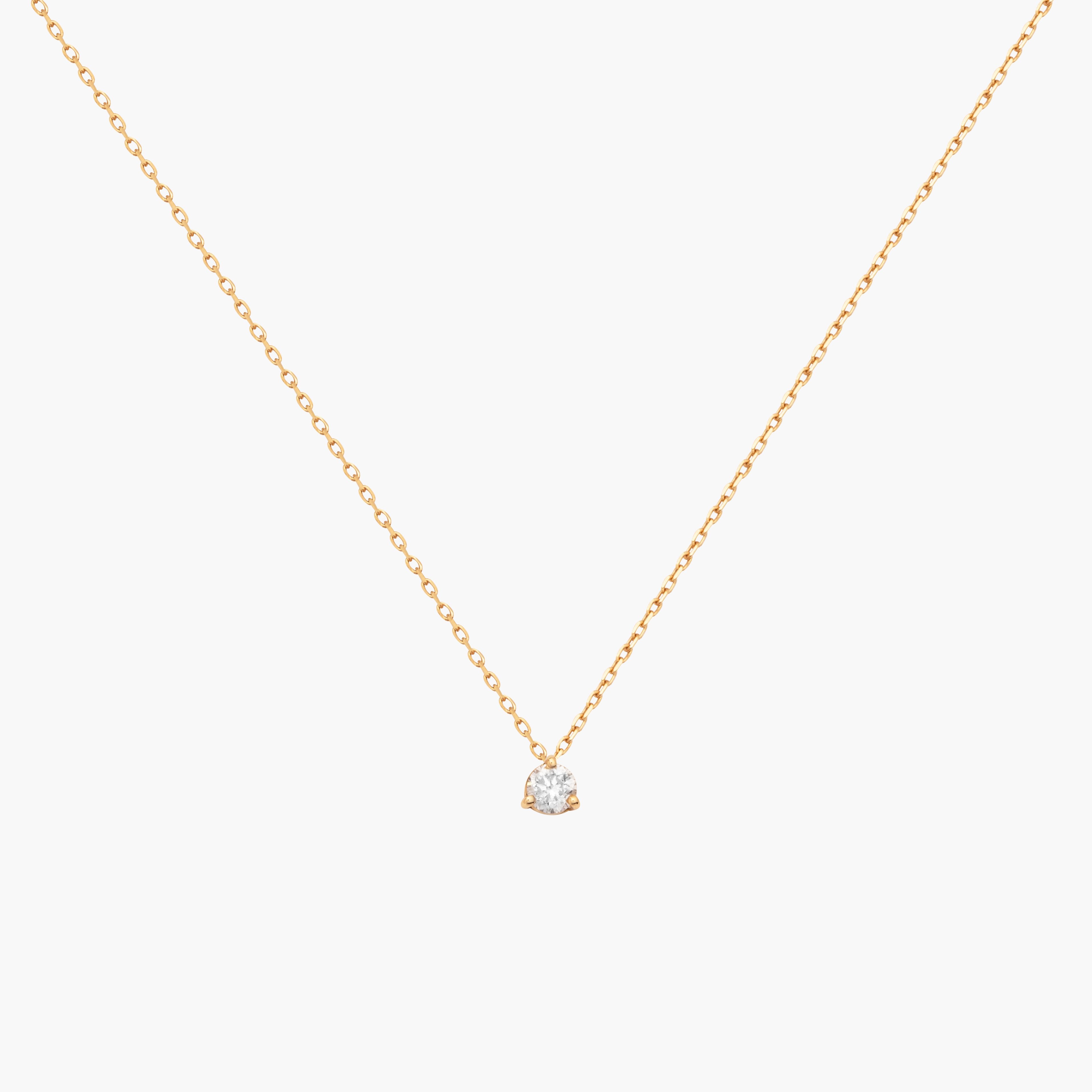 0,18 ct Diamond Solitaire Necklace