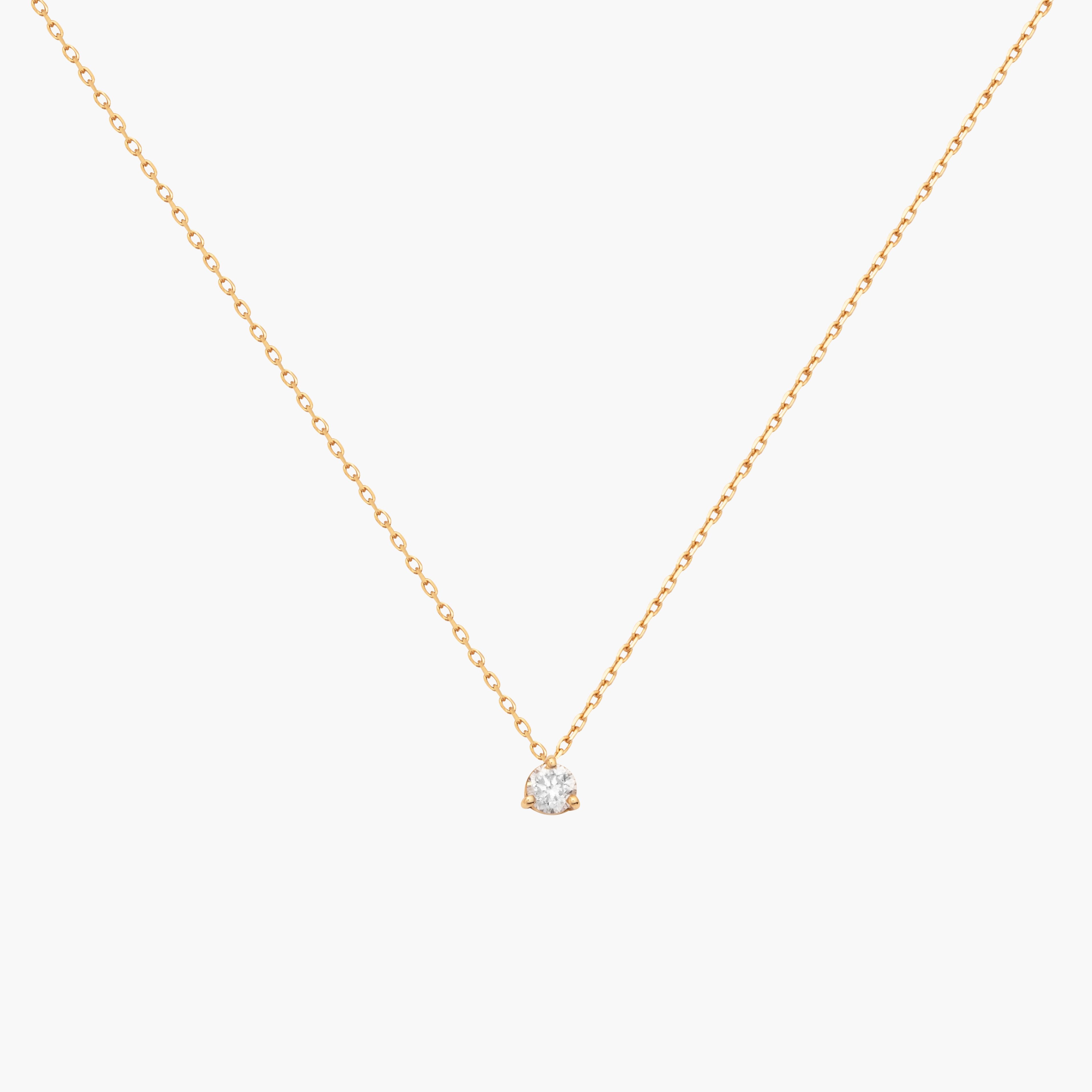 Diamond Solitaire Necklace