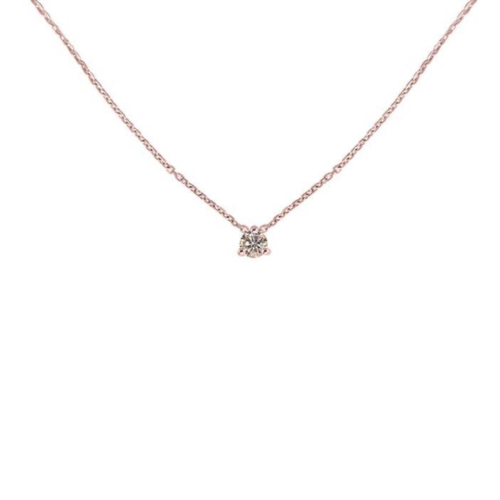 0,18 ct Diamond Solitaire Necklace