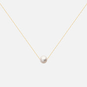 Solitaire Pearl Necklace