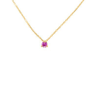 0,18 ct Diamond Solitaire Necklace