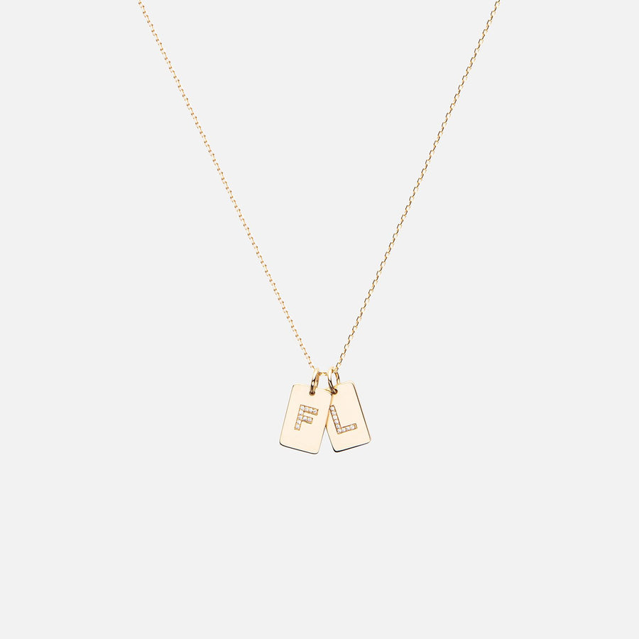 Diamond Tag Necklace