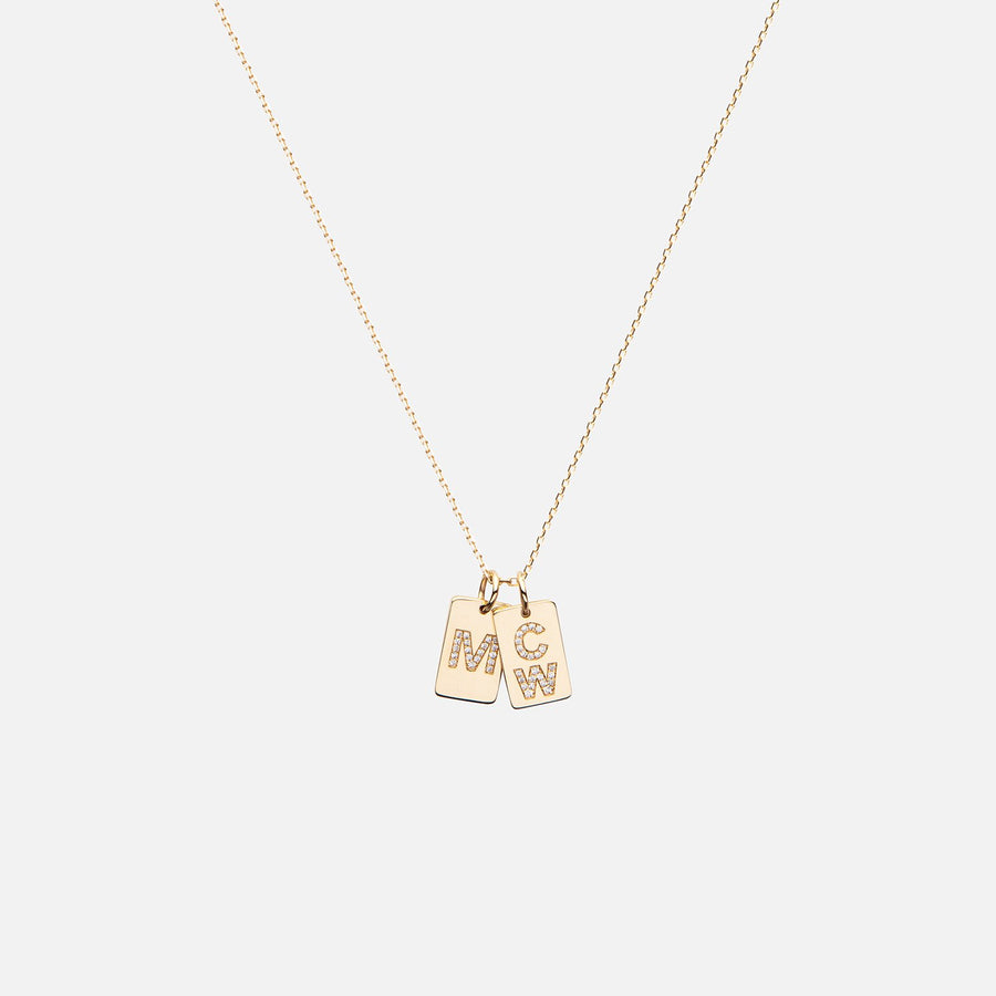 Diamond Tag Necklace