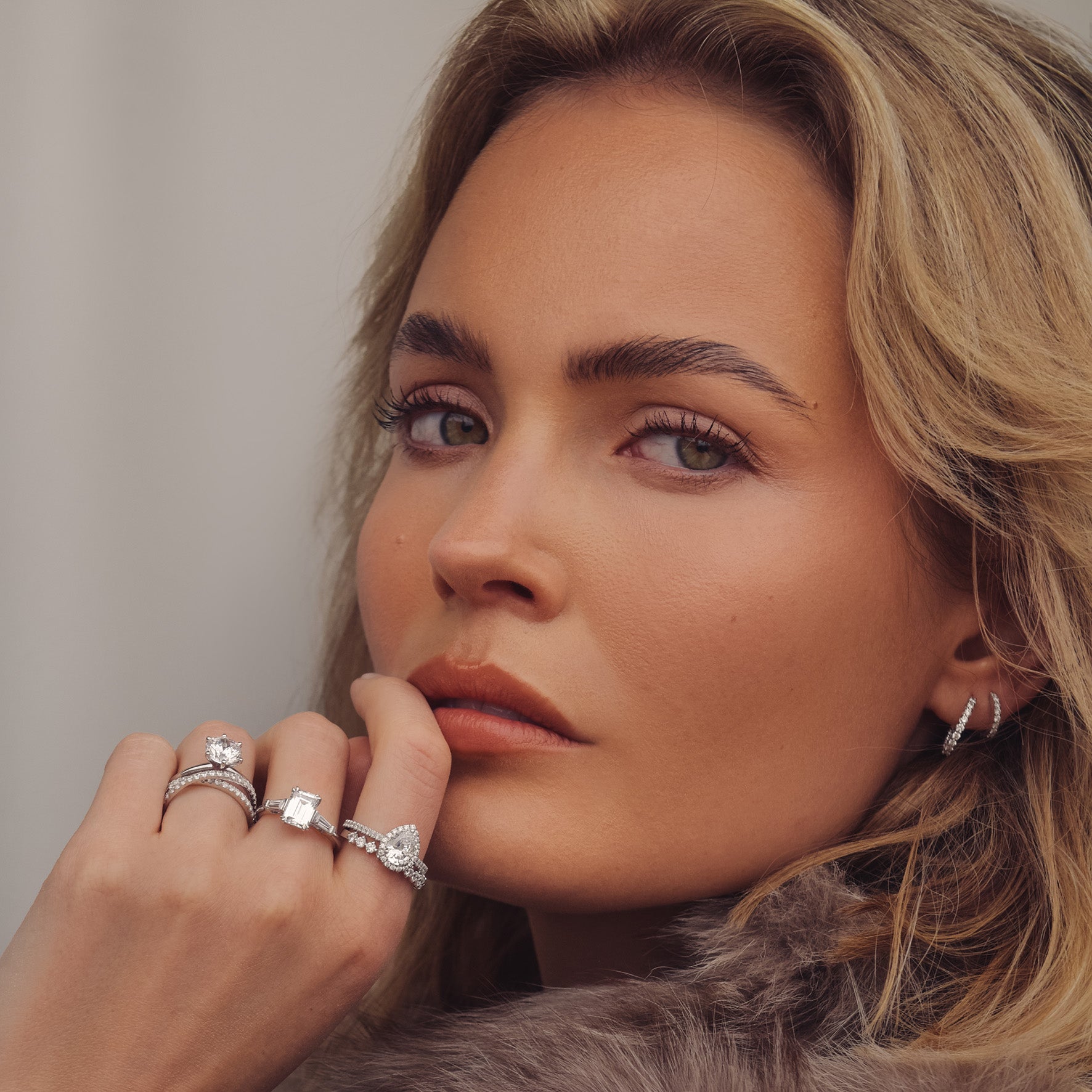 1,5ct Emerald Diamond Ring