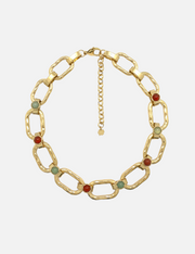 Chain multicolor necklace