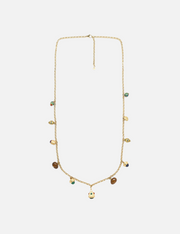Long charm necklace