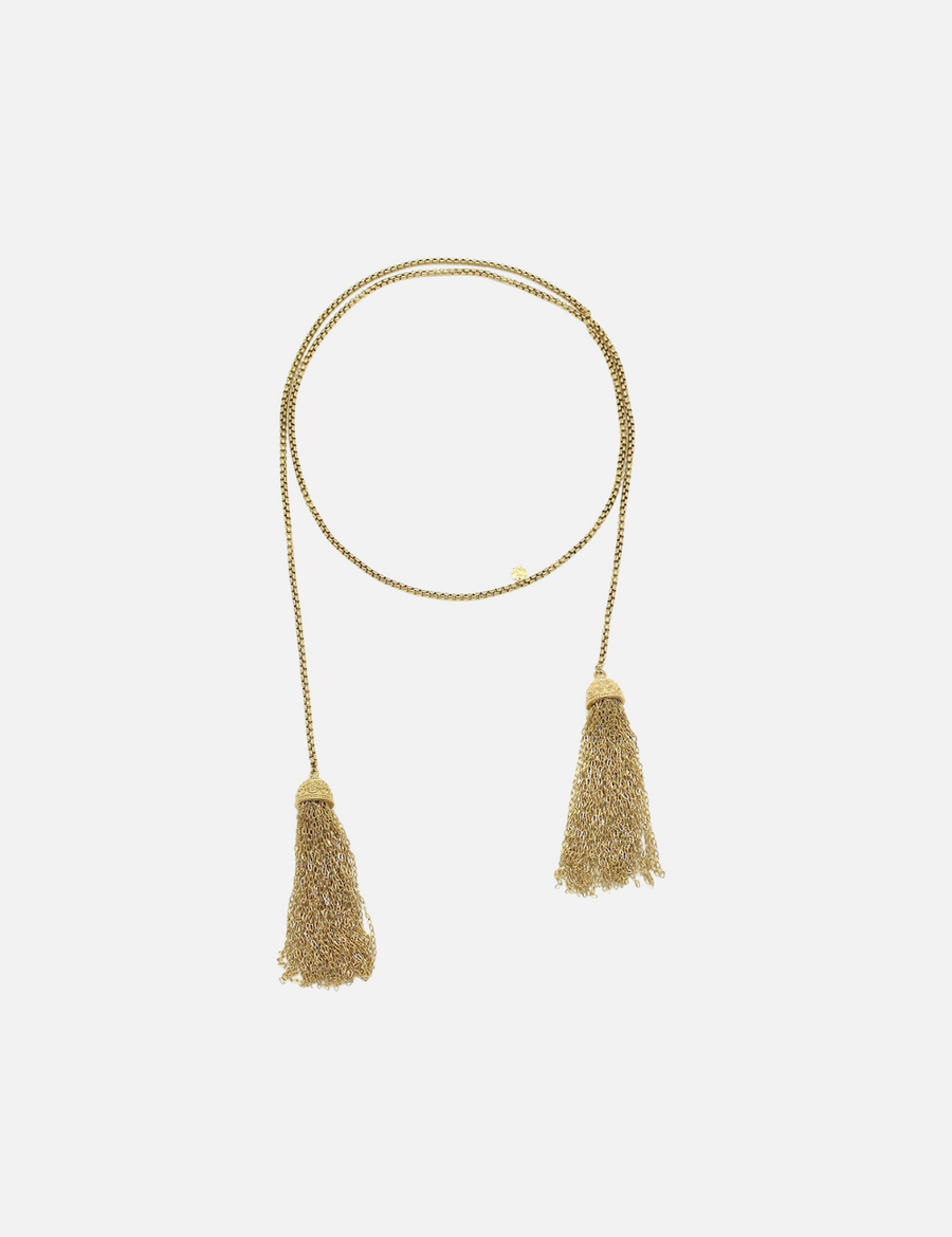 Tassel long necklace