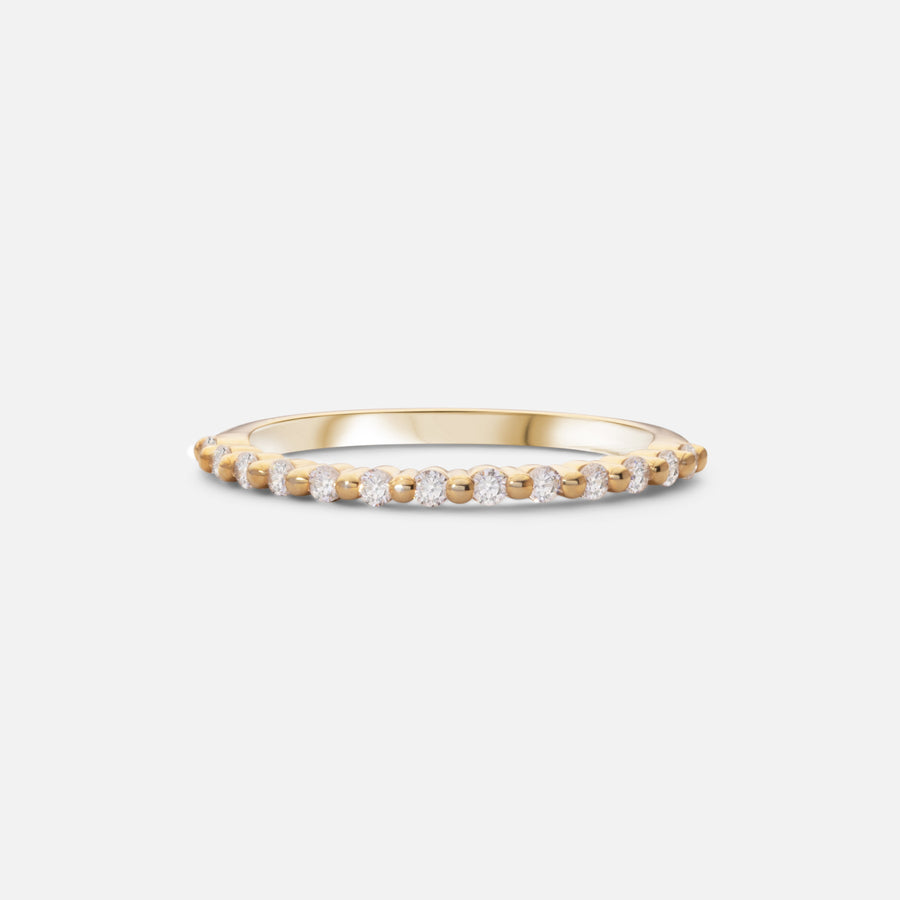 Gold Bubble Diamond Ring