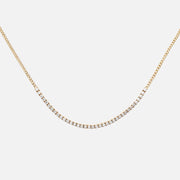 Diamond Gold Chain Choker Necklace