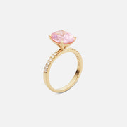 Pink Morganite Diamond Ring