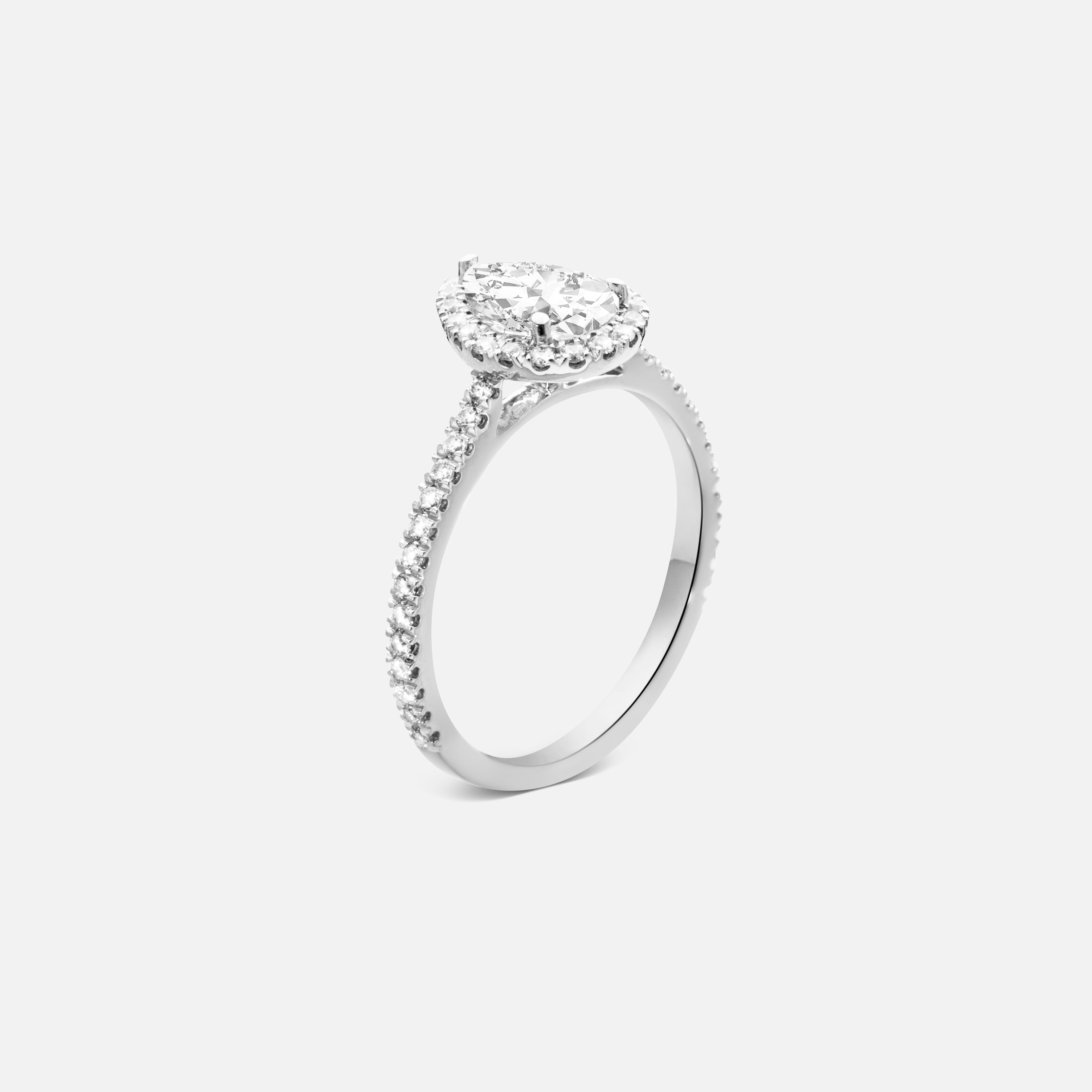 Gabriel & Co 7/8ct. t.w. Diamond Engagement Ring in 14K White Gold  SAMEN304428 - Kesslers Diamonds