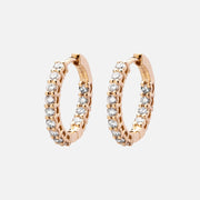 Diamond Hoop Earrings