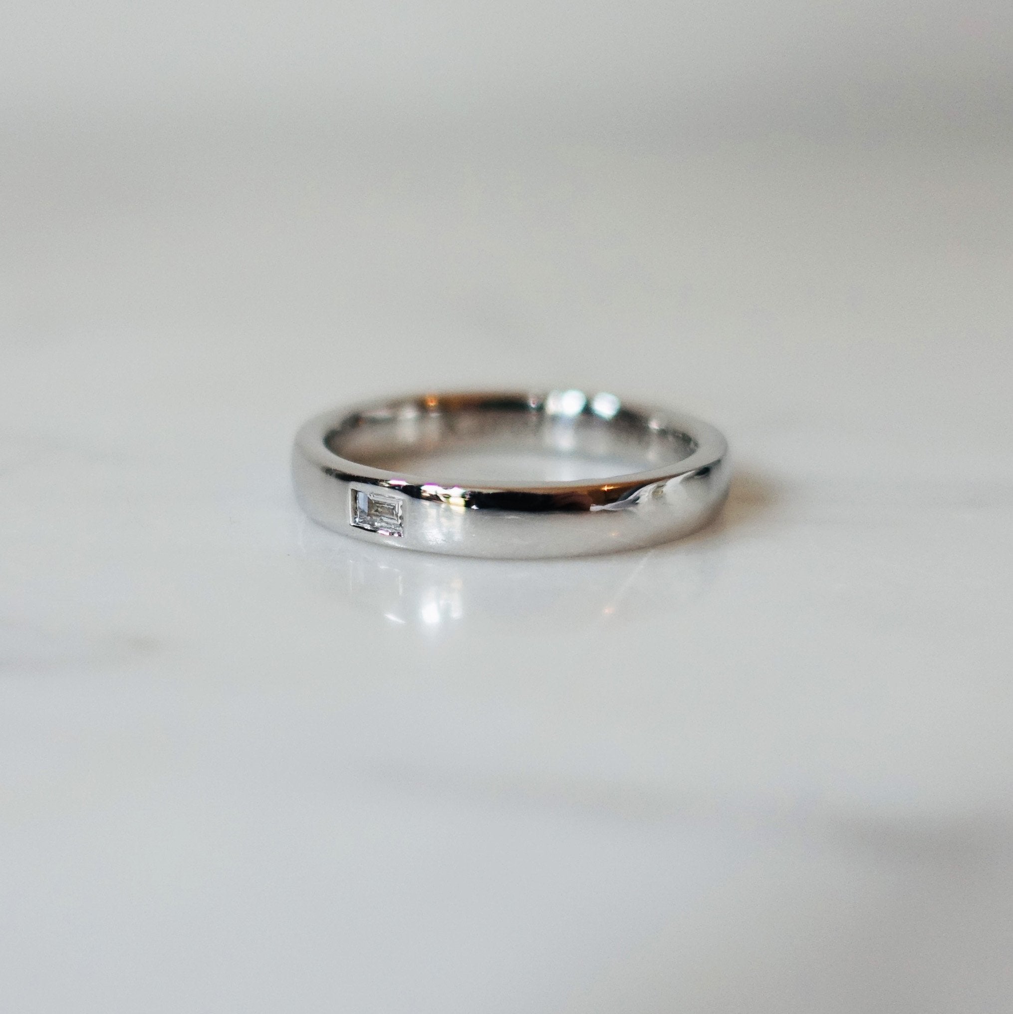 Men's Emerald Wedding Ring 3,5mm