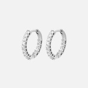 Diamond Hoop Earrings