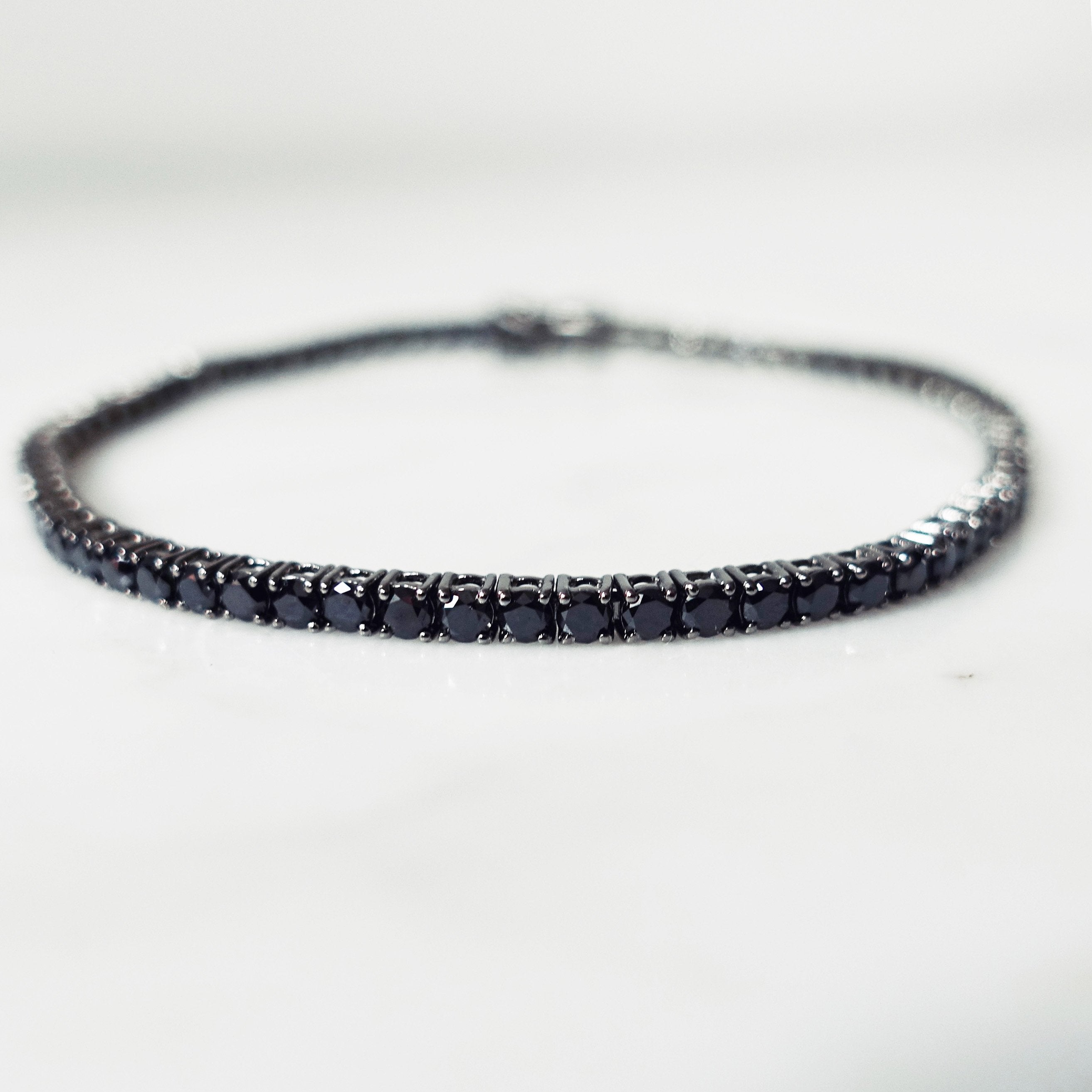 Tennis Bracelet 5 carat -  Black Diamonds